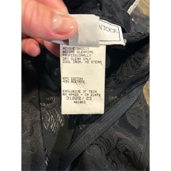 Jessica McClintock Gunne Sax vintage 80s choker collar beaded open shoulder broc - Picture 13 of 14